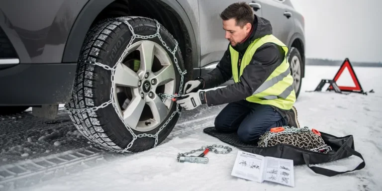comment mettre des chaines neige